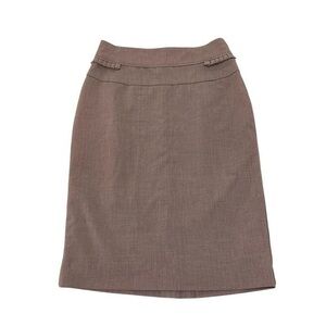 Vintage Gray Business Pencil Skirt